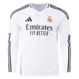 24/25 ADIDAS Real Madrid Men's Long-Sleeve Home Jersey