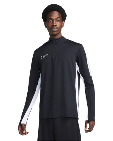 NIKE DRIL TOP LS BLACK WHT DX4294 010