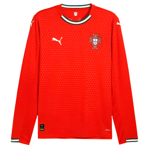 2025/26 PUMA Portugal Men’s Replica Long Sleeve Home Jersey - 779191 01