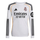 2025/26 ADIDAS Real Madrid Youth Replica LS Home Jersey - JN8871
