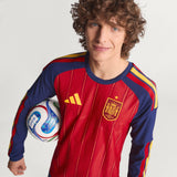 ADIDAS Spain Men's Authentic Home LS Jersey 2026 - JZ5776